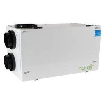 Nu-Air Horizontal Heat Recovery Ventilator | 6" Side Collar | 185 CFM | 120/1