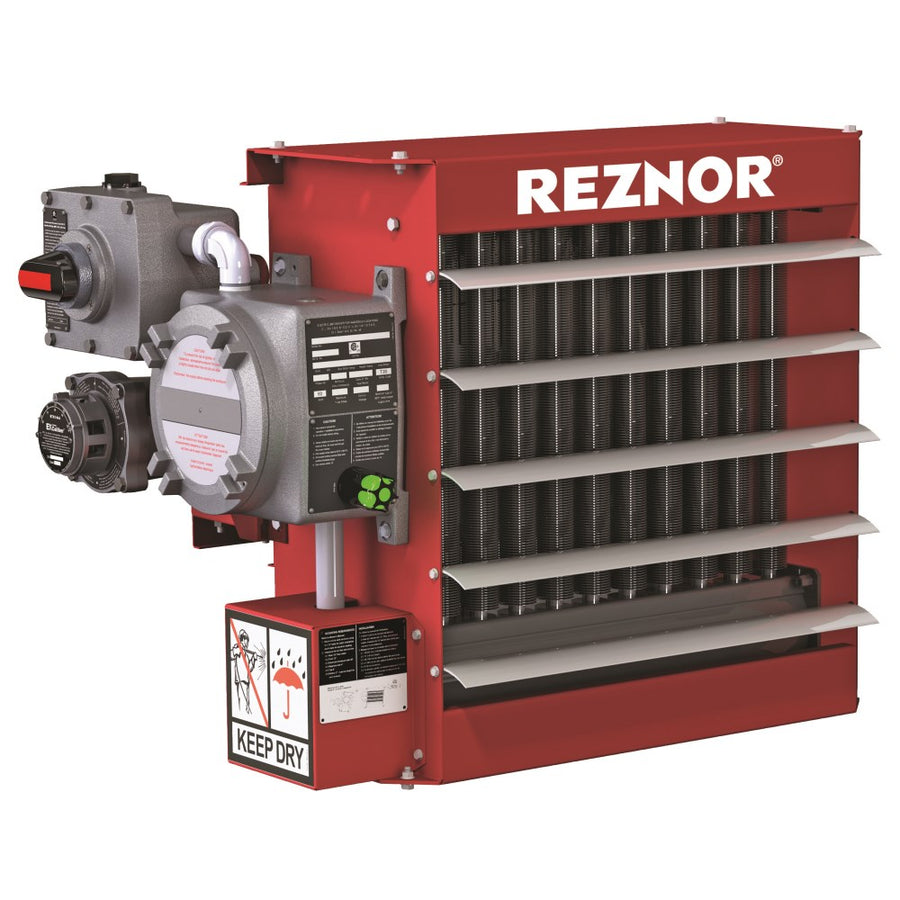 Reznor Explosion-Resistant Unit Heater with Brackets and Thermostat | 34,000 BTU/Hr | 600/3