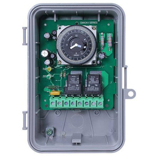Grasslin Auto-Voltage General Purpose Electromechanical Time Switch | 120-277 VAC