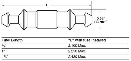 Bussmann Universal In-line Fuse Holder without Lead | 30A Max | 32V ...