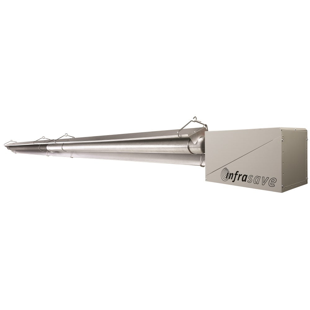 Infrasave Indoor Infrared Tube Heater | 60,000 BTU/Hr | Natural Gas ...
