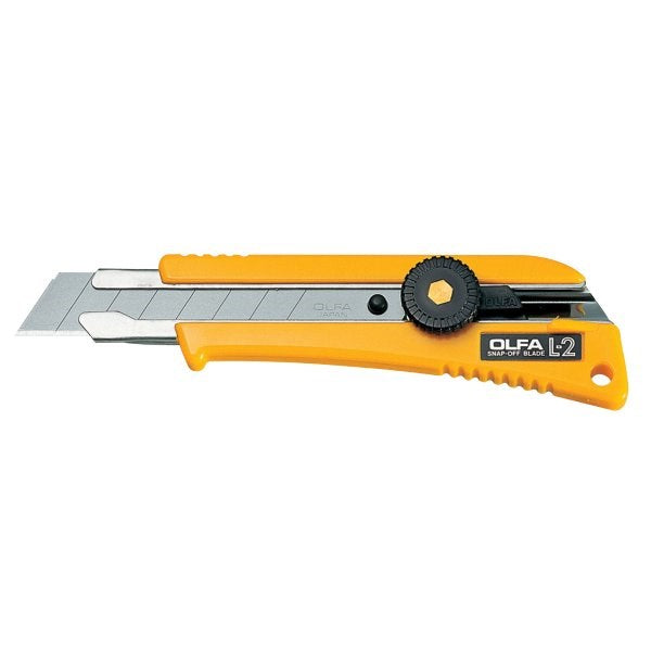 OLFA 18mm Heavy Duty Utility Knife with Ratchet Lock and Anti-Slip Grip