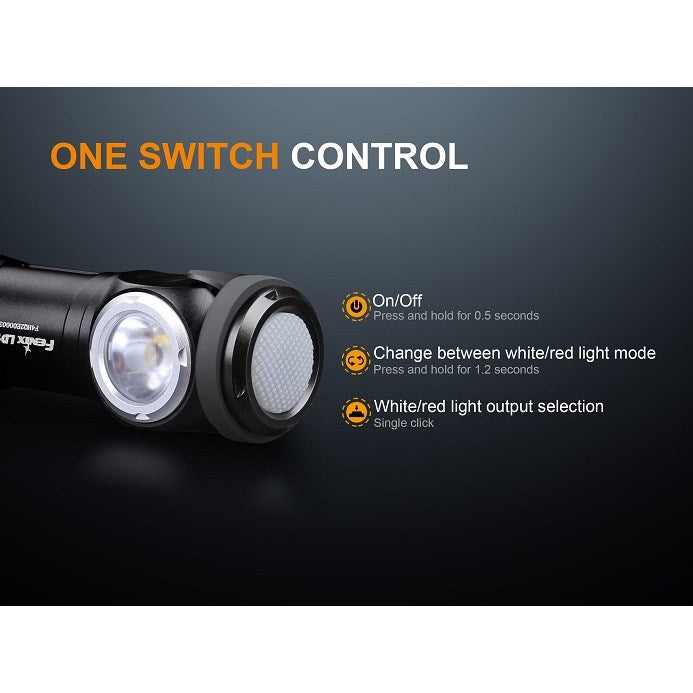 Fenix Portable Rechargeable Right Angle Flashlight | 7 Modes | 500 Max. Lumens