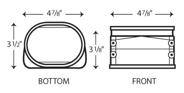 Fortress 4.5" Flexible White Elbow Adapter