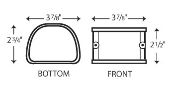 Fortress 3.5" Brown Coupler