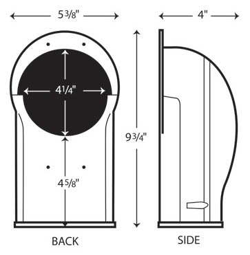Fortress 4.5" Brown Wall Inlet