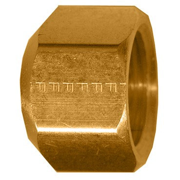 5/16" Female Flare X Hex Brass Flare Sealing Cap Nut