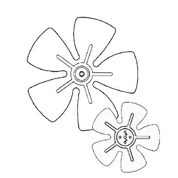 Airdex OU Series 10" 5 Blade 31 Degree Hubless Fan Blade | CW