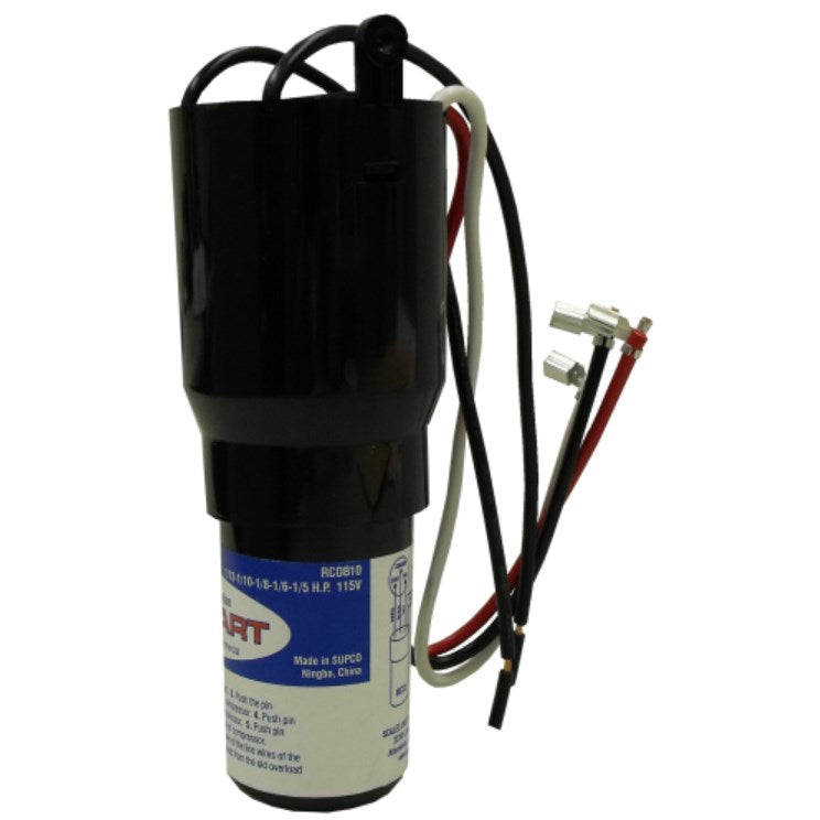 Supco 115V 145-175 MFD Solid-State Hardstart Relay | 1/12 to 1/5 HP Rating