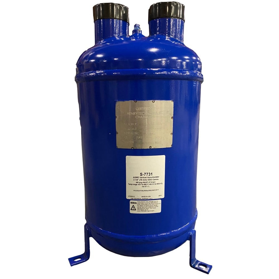 AC&R 3-1/8" ODS Vertical Suction Accumulator with Mounting Legs