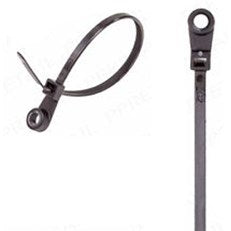 Pico #12 Screw Mount Cable Tie | UV Black | 14.5" Length | 100 Per Bag