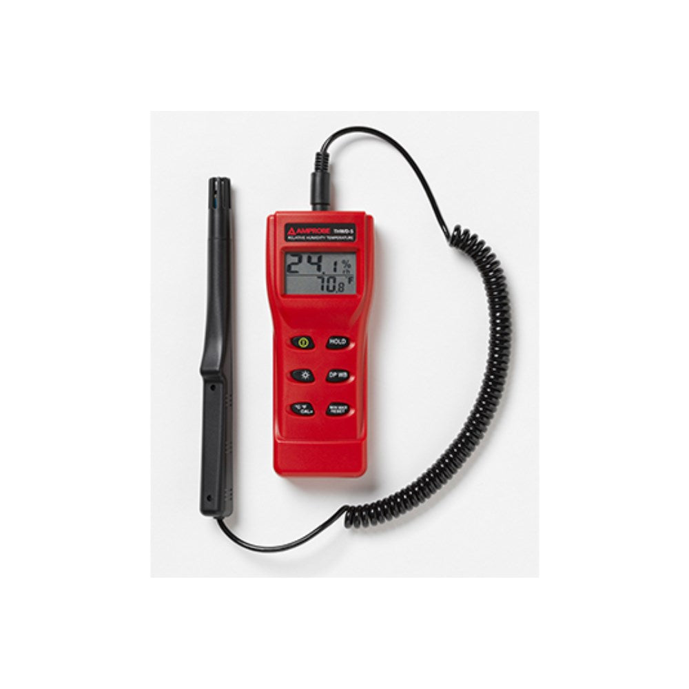 Amprobe THWD-5 Relative Humidity and Temperature Meter with Wet Bulb a ...