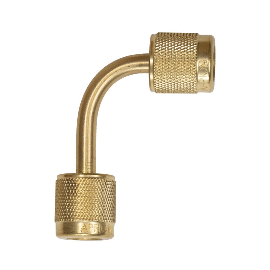 Appion MegaSeal 90 Degree 1/4" Flare X 1/4" Flare Vacuum Rated Connector