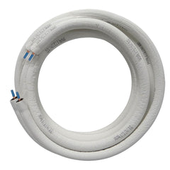 EZ-Pull 1/4" X 3/8" X 50' White Mini-Split Line Set without Flare Nut