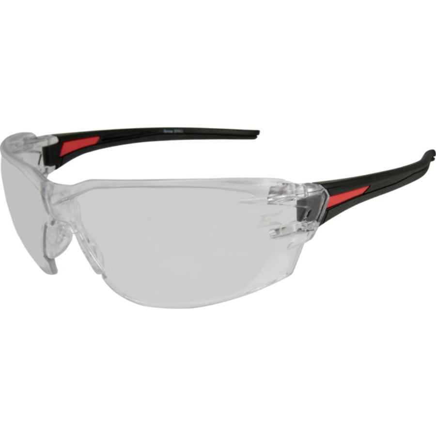 Nevosa Clear Lens Black Frame Safety Glasses