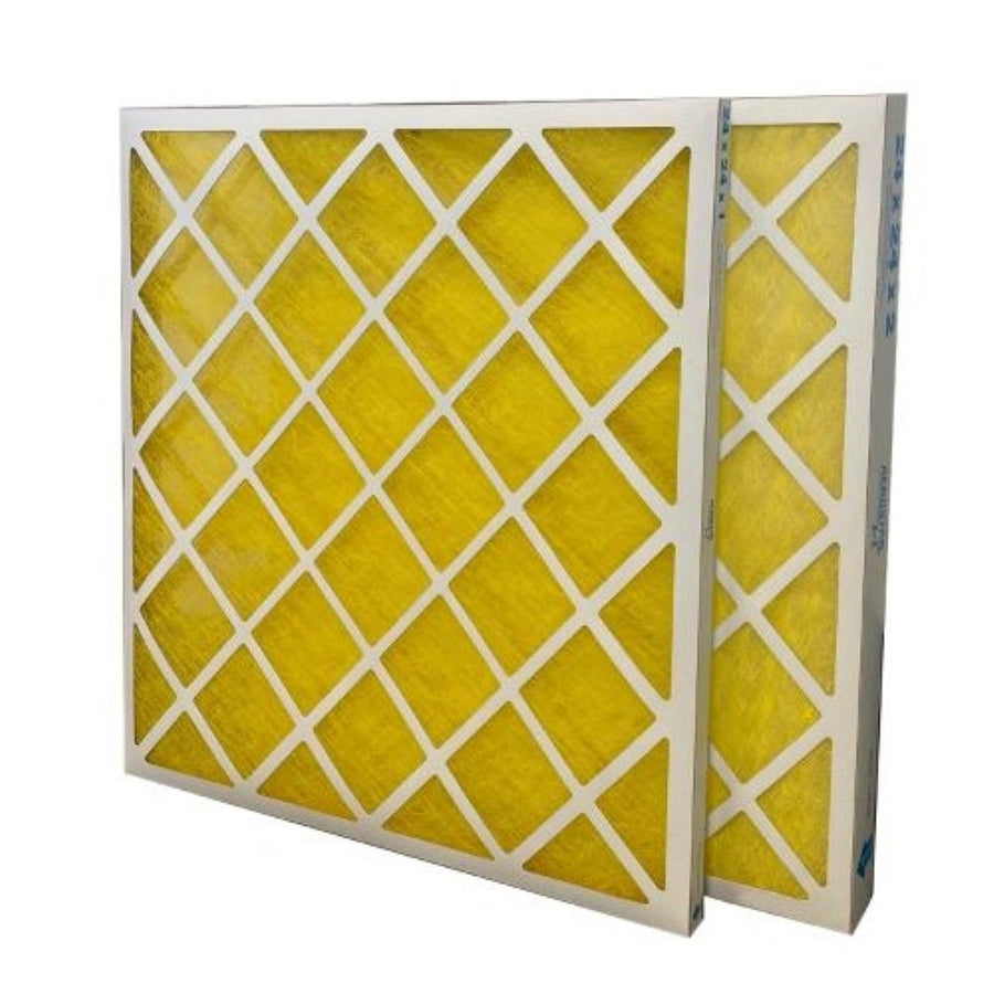 Aerostar 18" X 18" X 1" MERV 8 Yellow Fiberglass DieCut Panel Filter