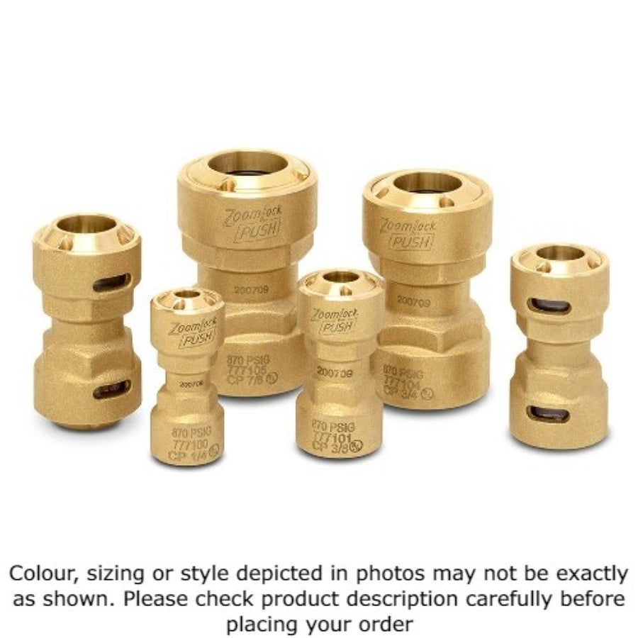 Sporlan ZoomLock PUSH-to-Connect R410A Rated 3/8" Coupling